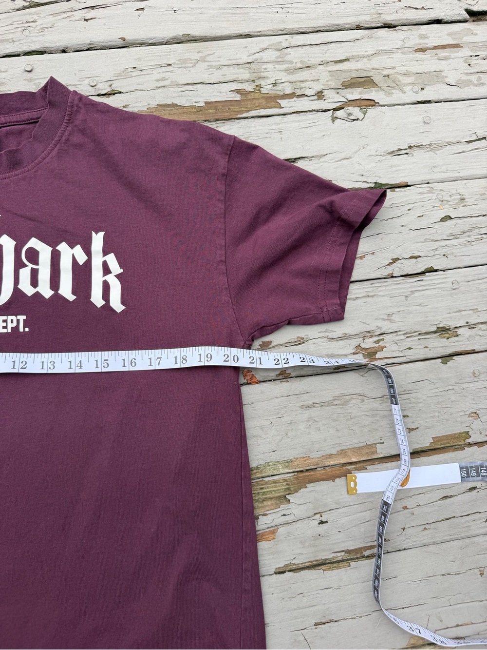 Gymshark Men's Tee — Plum Purple with White Logo - Picture 5 of 7